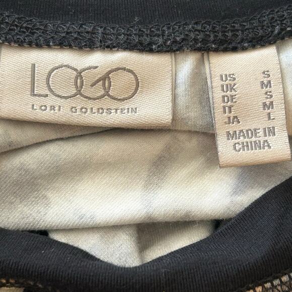 Logo Lori Goldstein Flowy tunic top small stretchy asymmetrical oversized - Picture 3 of 5